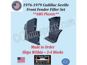 NEW 1976 1977 1978 1979 Cadillac Seville 2 Piece Front Fender Filler Set